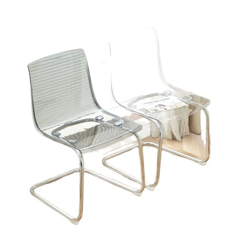 Modern minimalist transparent chair acrylic Toyas dining chair, home internet celebrity creative backrest