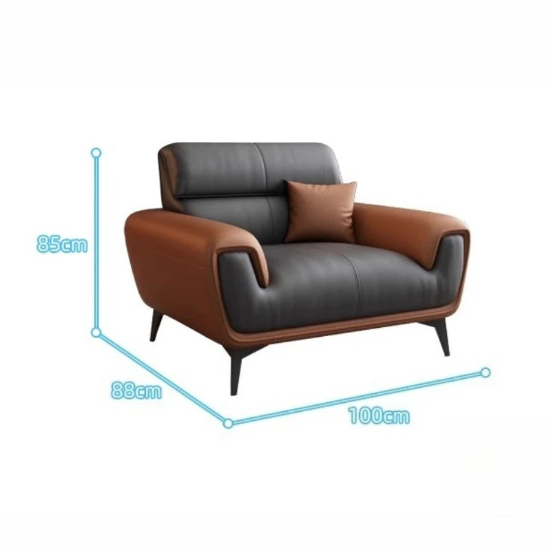 Nordic Leather Sofa Designer Simple Business Leisure Romantic Living Room Sofas