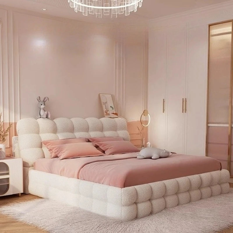 king size bedroom Double bed frame 180x200 cm bases queen Single bed luxury Headboard