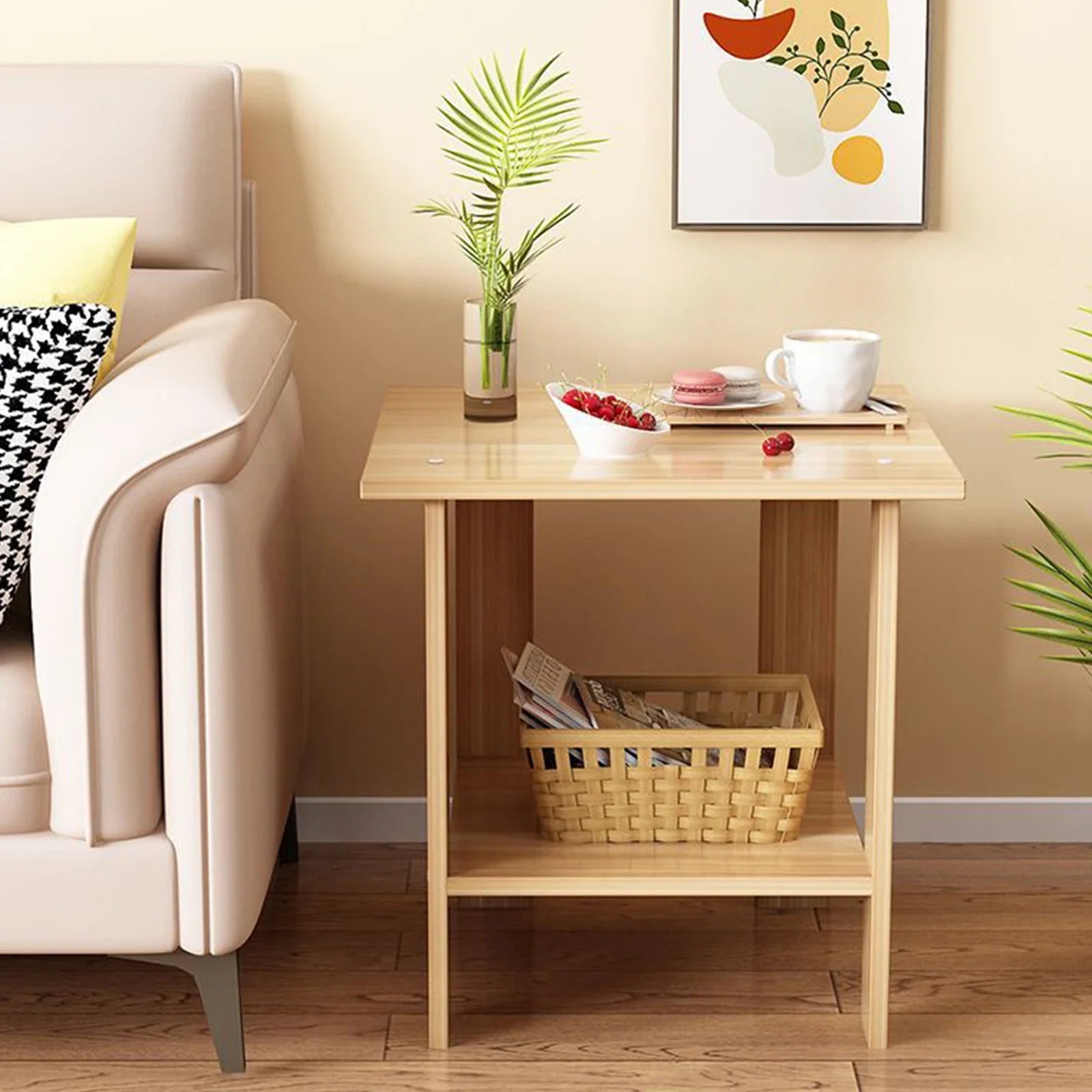 Small table, sofa side few household living room, small coffee table, rental house, bedside shelf