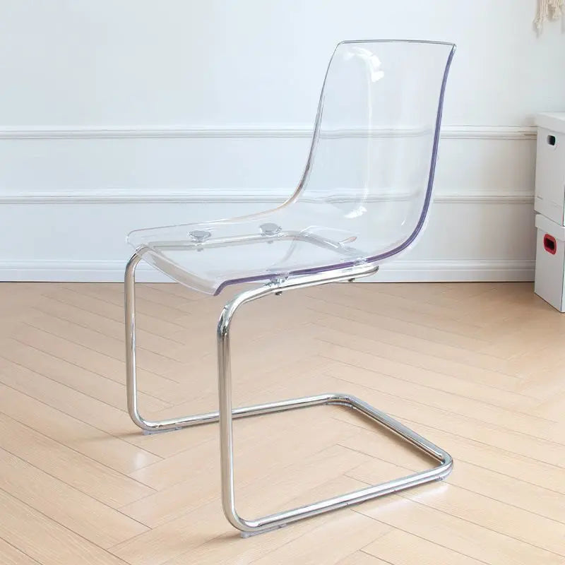 Modern minimalist transparent chair acrylic Toyas dining chair, home internet celebrity creative backrest