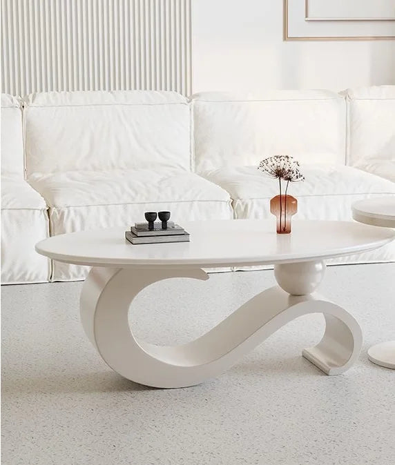 Mid Century Retro Coffee Table Beauty Luxury Oval Nordic Coffee Table Aesthetic Classic Table