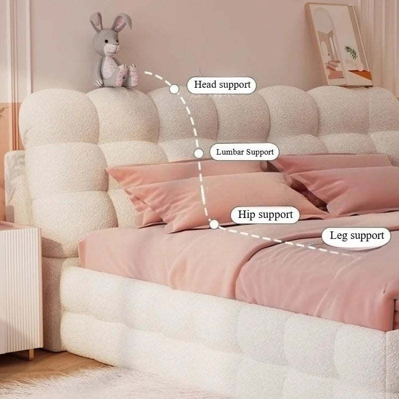 king size bedroom Double bed frame 180x200 cm bases queen Single bed luxury Headboard
