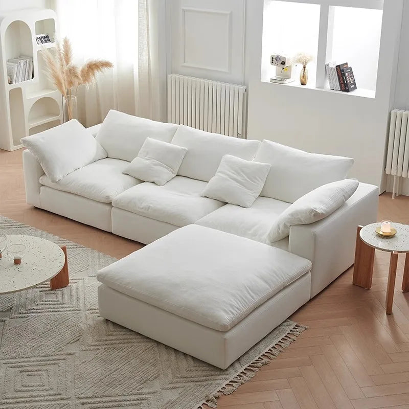 Customizable Corduroy Compression sofa Modern Chenille Comfortable Corner Sofa