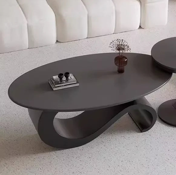Mid Century Retro Coffee Table Beauty Luxury Oval Nordic Coffee Table Aesthetic Classic Table