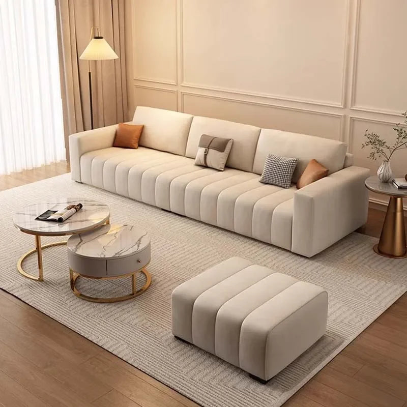 Luxury Living Room Sofa Sectional Minimalist Puff Living Room Sofa Modern Elegant Divano