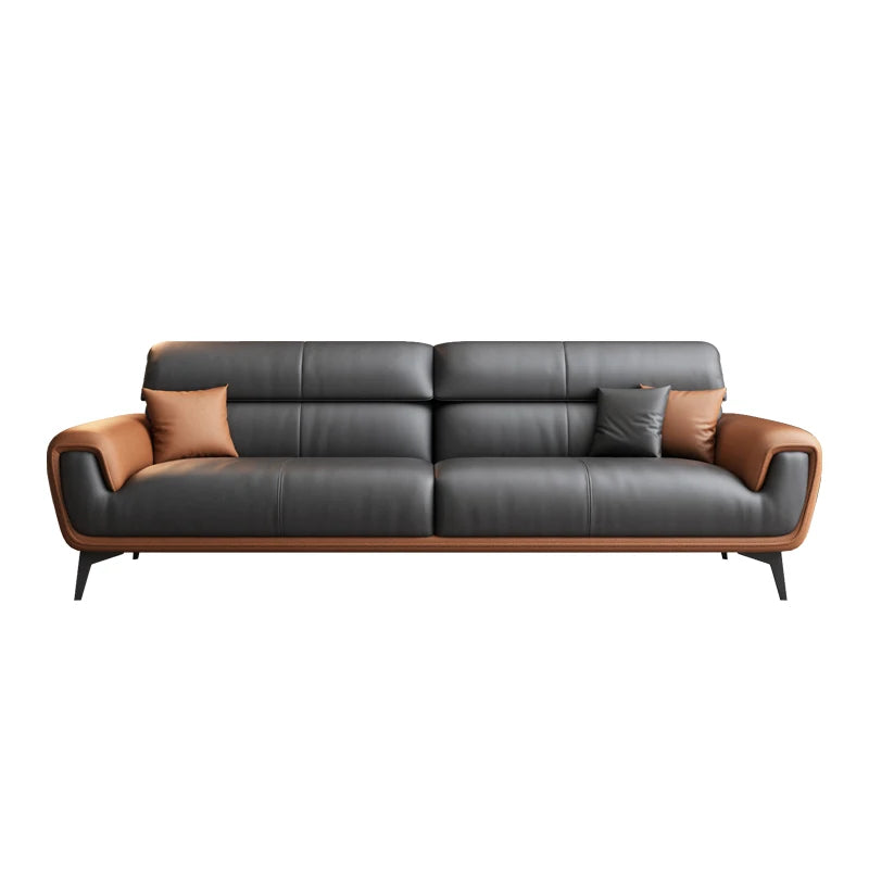 Nordic Leather Sofa Designer Simple Business Leisure Romantic Living Room Sofas