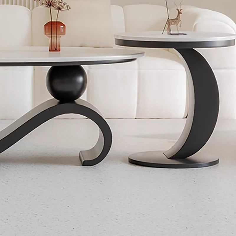 Mid Century Retro Coffee Table Beauty Luxury Oval Nordic Coffee Table Aesthetic Classic Table