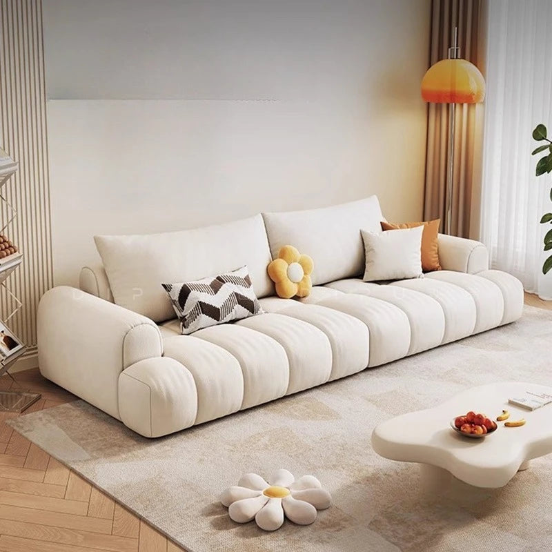White Cream Living Room Sofas Cloud Big Size Chinese Style Beauty Decoration Living Room Sofa