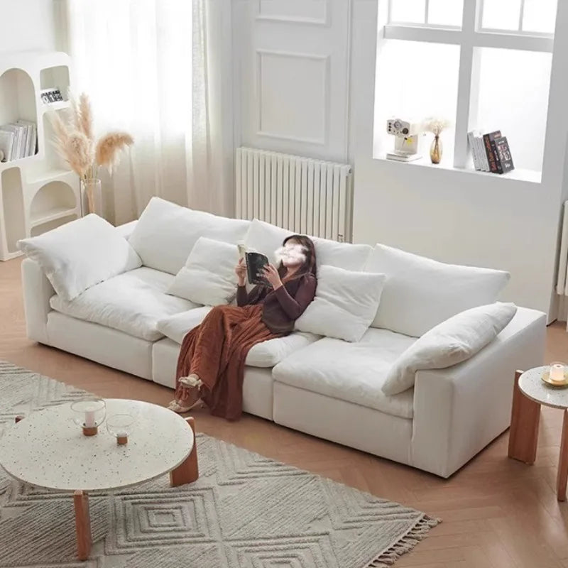 Customizable Corduroy Compression sofa Modern Chenille Comfortable Corner Sofa