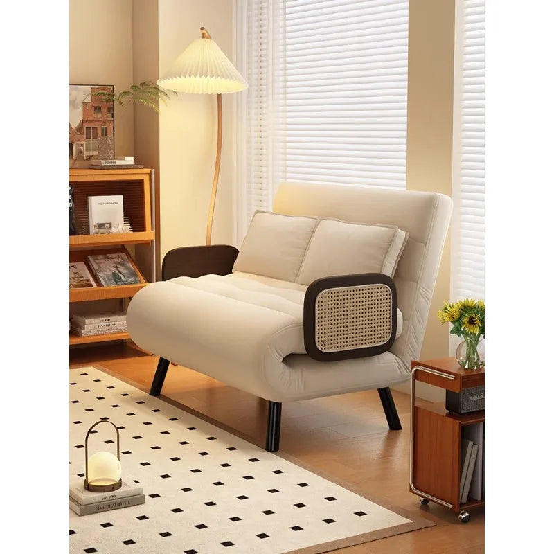 French sofa bed, foldable dual-use living room, double balcony, study, one chair dual-use
